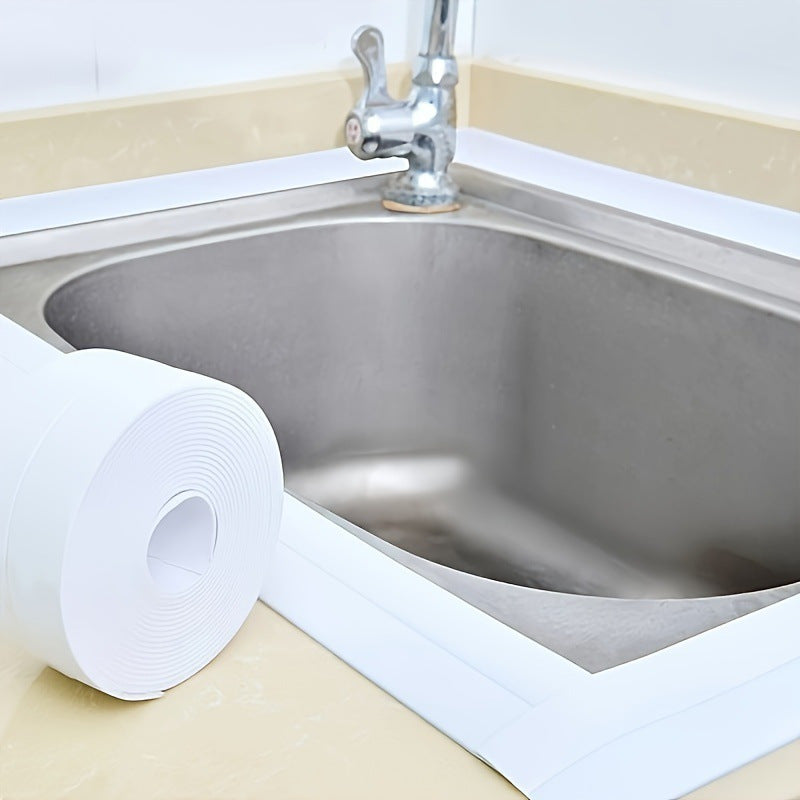 Self-Adhesive Plastic Sealing Tape for Bathroom and Kitchen Gaps Moisture Barrier
