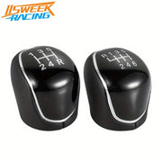 Premium Black ABS Gear Shift Knob for 5/6 Speed Cars with Easy Installation