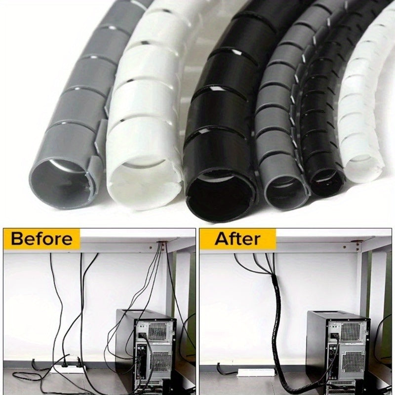 Flexible Spiral Cable Wire Protector for Computer Cords 16/10mm Organizer