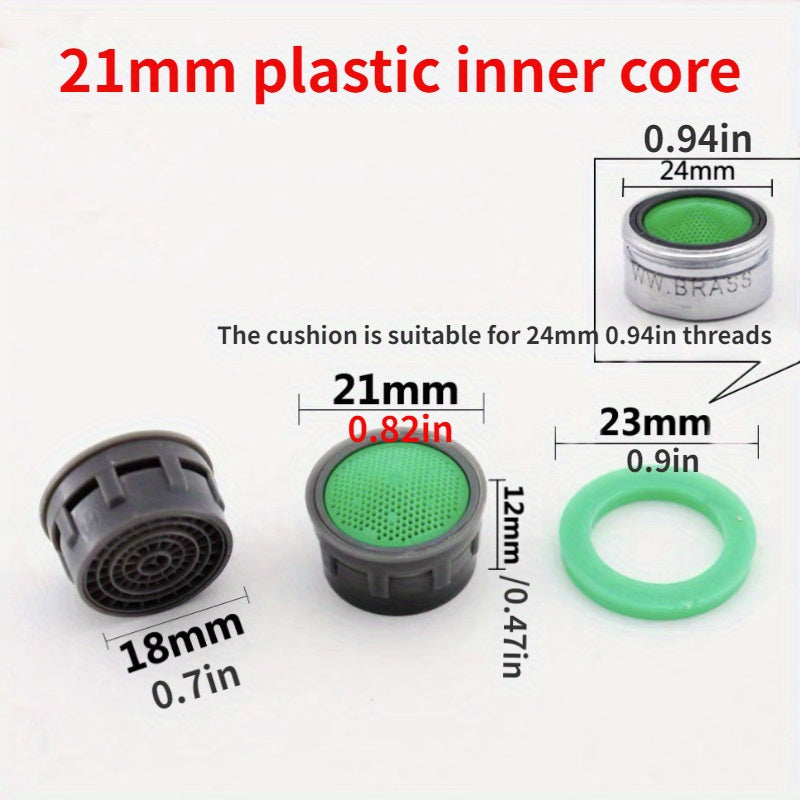 Aerador de ahorro de agua de plástico para grifo, difusor para accesorios de baño, pack de 10