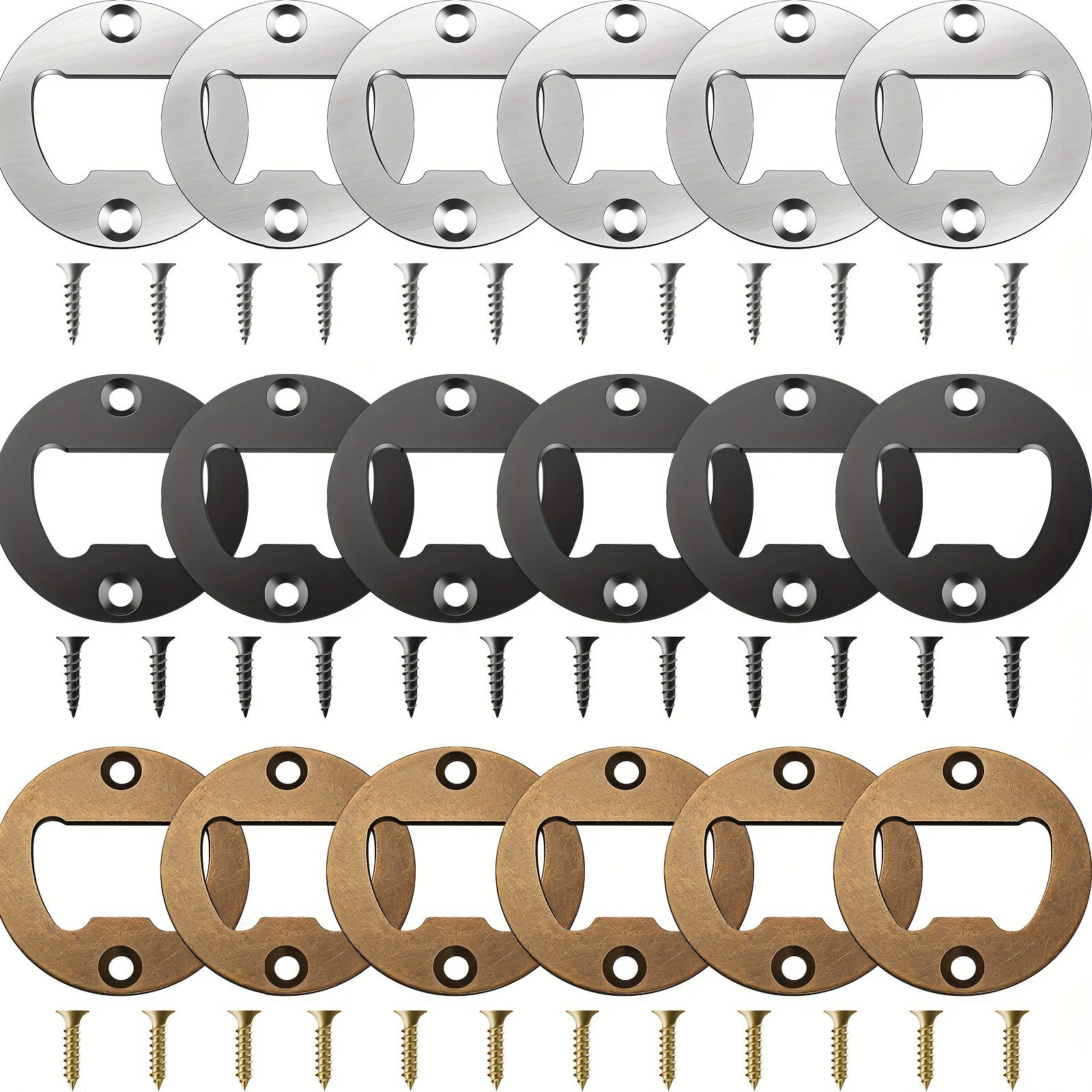 Stainless Steel Bottle Opener Insert Kits for Resin Molds Sets of 10 30 50