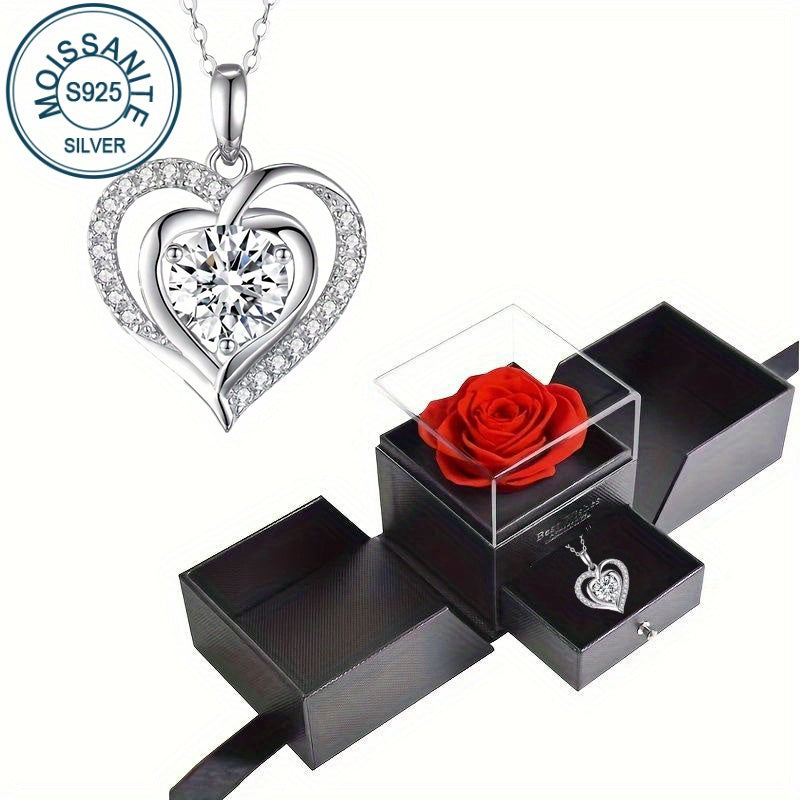 Серебряное ожерелье с кулоном в виде сердца из аметиста 3 карата — элегантное украшение