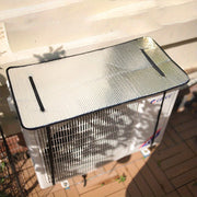 Outdoor AC Unit Cover Waterproof Aluminum Snow Sun Resistant Heat Insulation