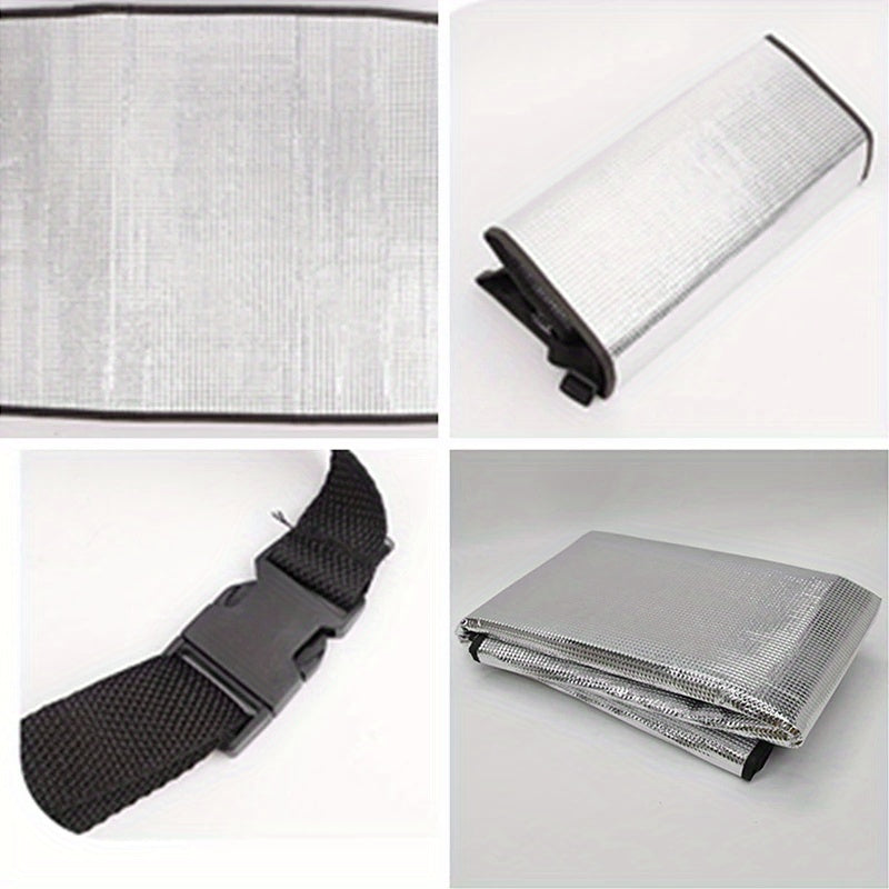 Outdoor AC Unit Cover Waterproof Aluminum Snow Sun Resistant Heat Insulation