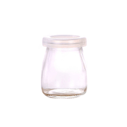 Pack of 24 Clear Glass Yogurt Jars with Lids for Pudding Jam Honey and Baking