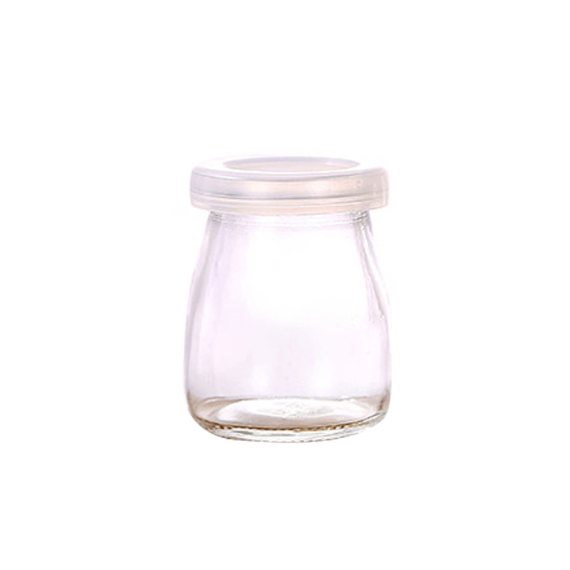 Pack of 24 Clear Glass Yogurt Jars with Lids for Pudding Jam Honey and Baking