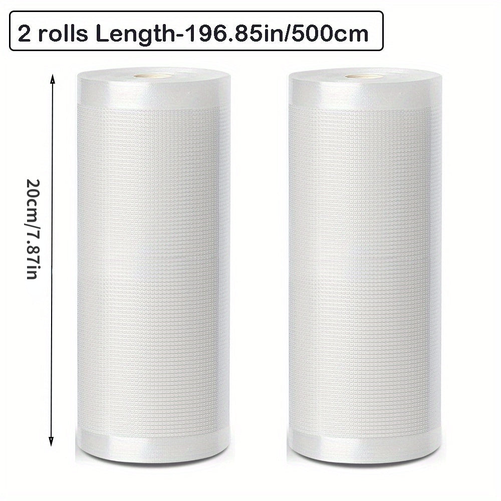 Reusable BPA-Free Vacuum Sealing Bags 5 Meters Long Pack of 2 Food Storage