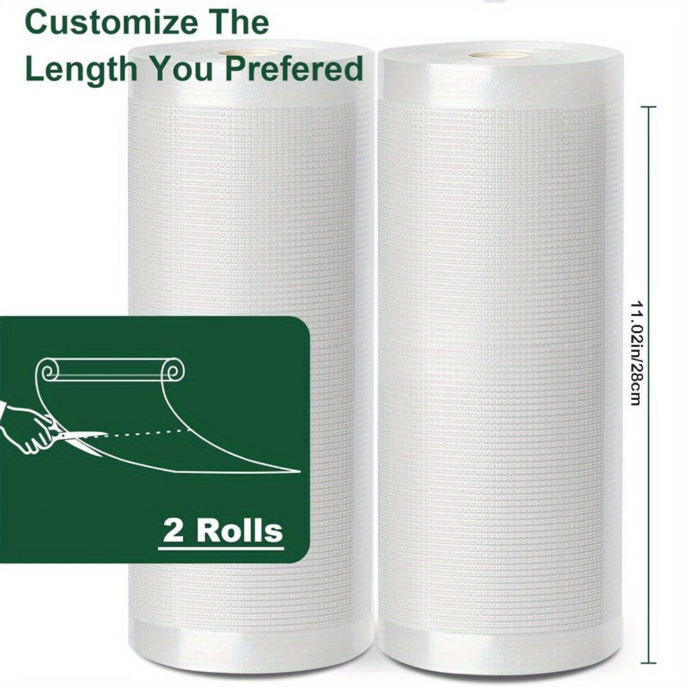 Reusable BPA-Free Vacuum Sealing Bags 5 Meters Long Pack of 2 Food Storage