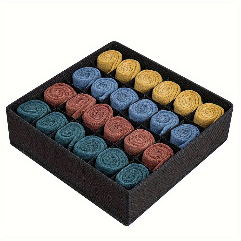 Clothes Organizer for Socks Underwear Ties and Ornaments Polyamide Solid Color Storage Box