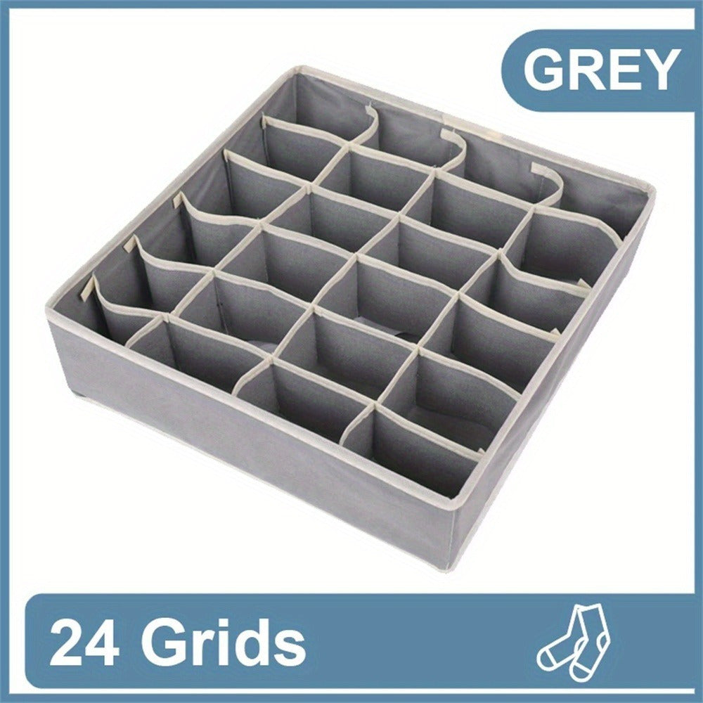 Clothes Organizer for Socks Underwear Ties and Ornaments Polyamide Solid Color Storage Box