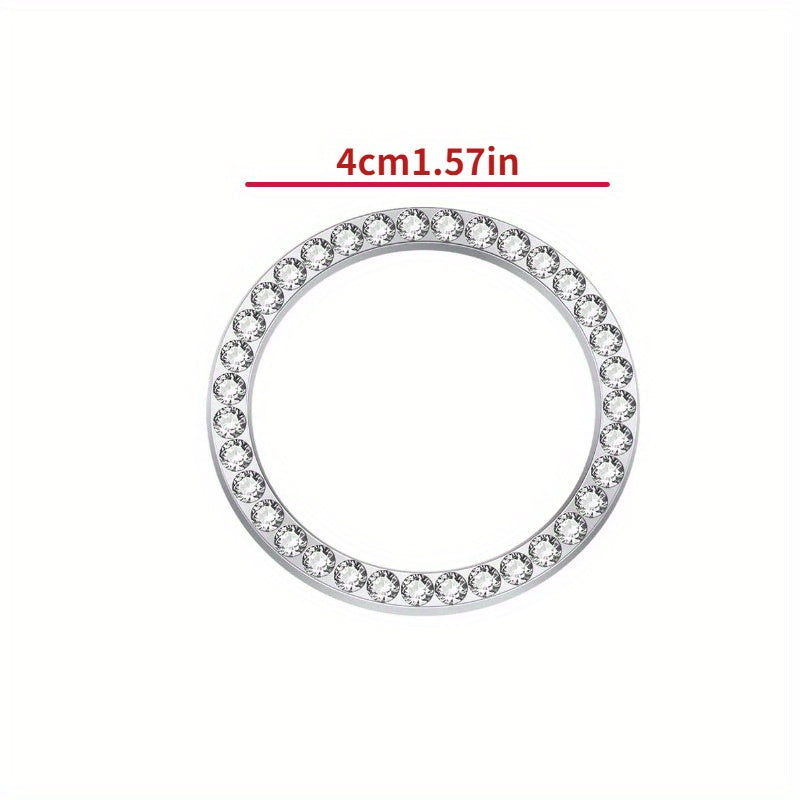 Car Sparkling Rhinestone Decal 3D Diamond Sticker for Auto Motorcycle Durable Alloy