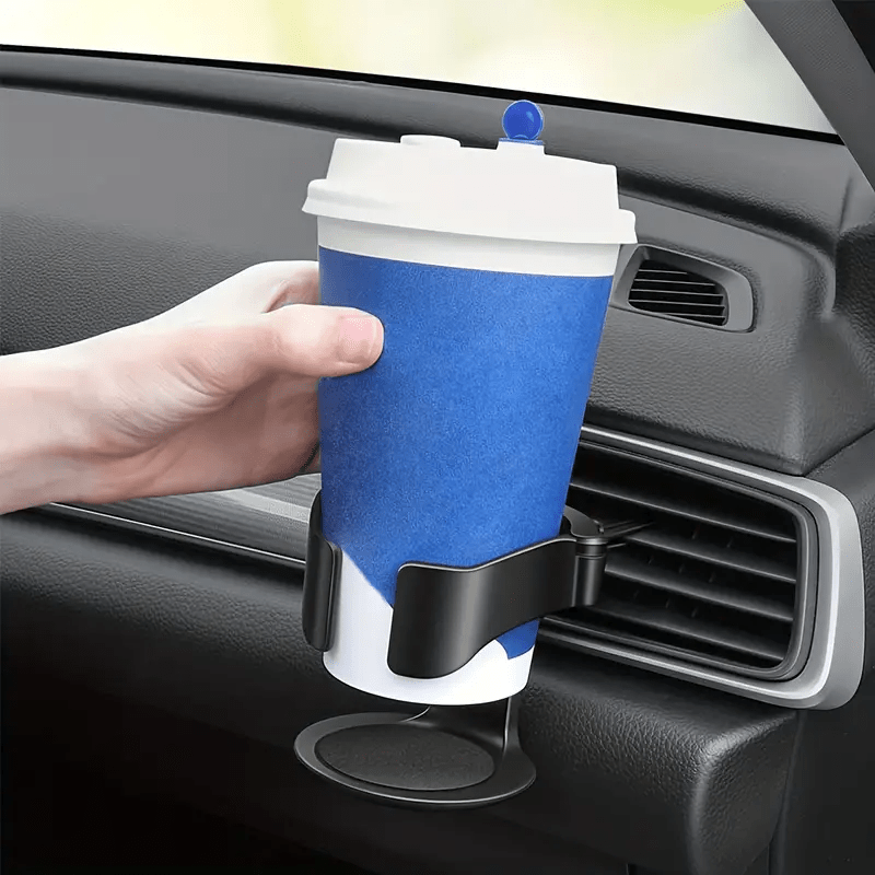 Adjustable PVC Car Cup Holder with Sponge Base for Water Bottles and Cans