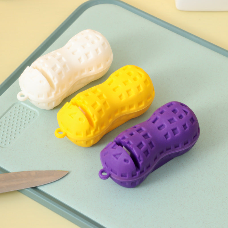 Colorful 2-in-1 mini peanut grinder and knife sharpener manual operation