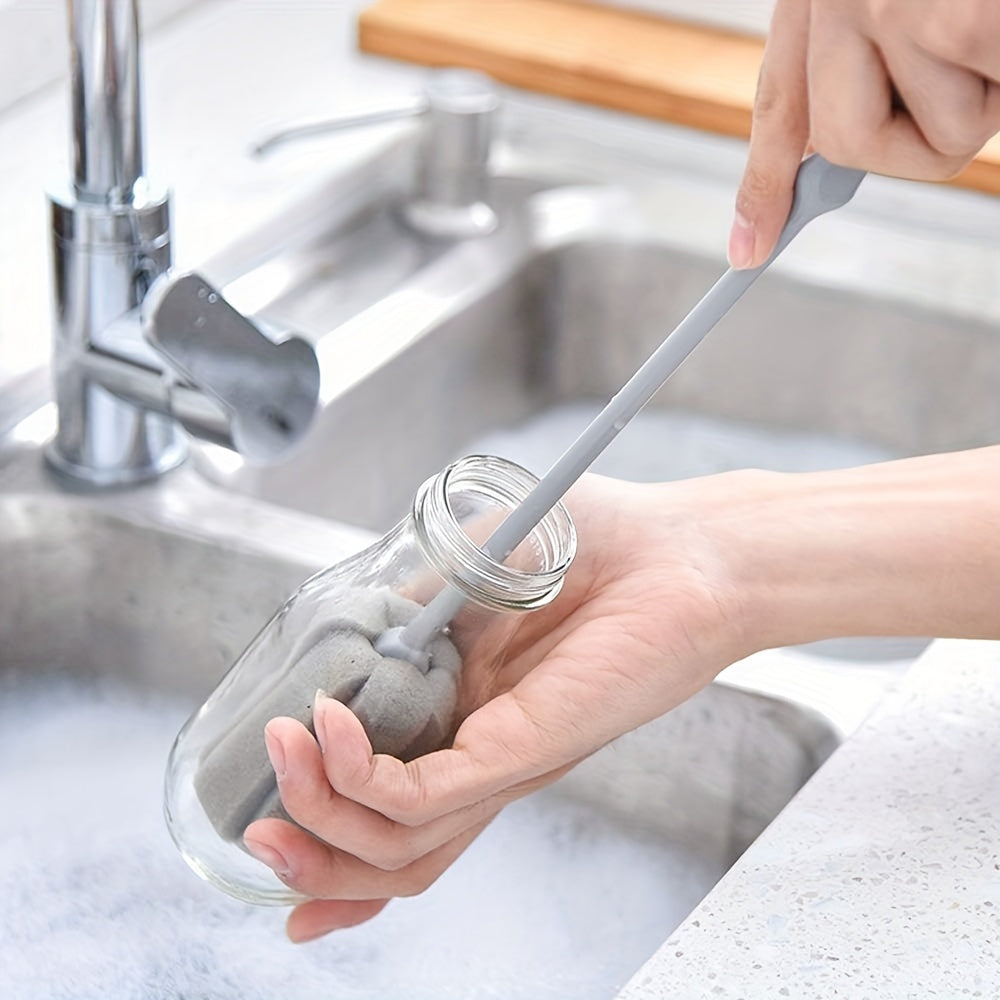 2 ta uzun tutqichli chashka tozalash cho'tkalari mustahkam polyolefin materialidan tayyorlangan, chashka va choynakni tozalash uchun mukammal. Batareyalar kerak emas, ergonomik tutqich dizayni. Oshxona tozalash uchun zarur.