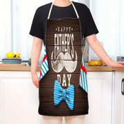 Father's Day Linen Apron Durable Oil-Resistant Comfortable Fit Cooking Gift