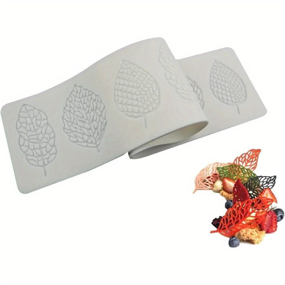 Silicone Fondant Mold 9 Leaf Designs for Cake Decorating and Chocolate Craft