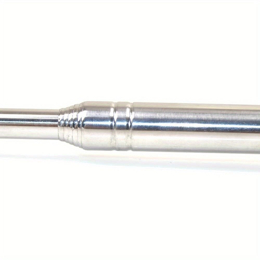 Retractable Stainless Steel Tour Guide Flagpole Adjustable 130cm to 182cm Outdoor Hook