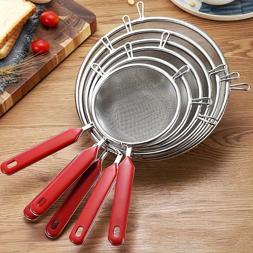 Stainless Steel Flour Sifter for Baking, Easy-to-Clean Kitchen Mesh Strainer