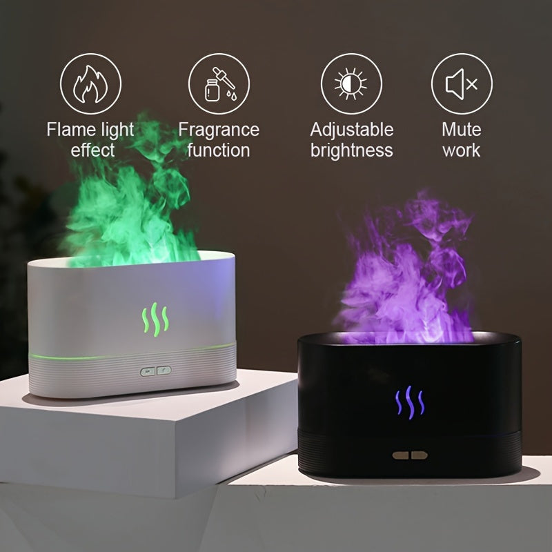 Portable USB Humidifier with LED Lights Cool Mist and Aroma Diffuser for All Room Sizes