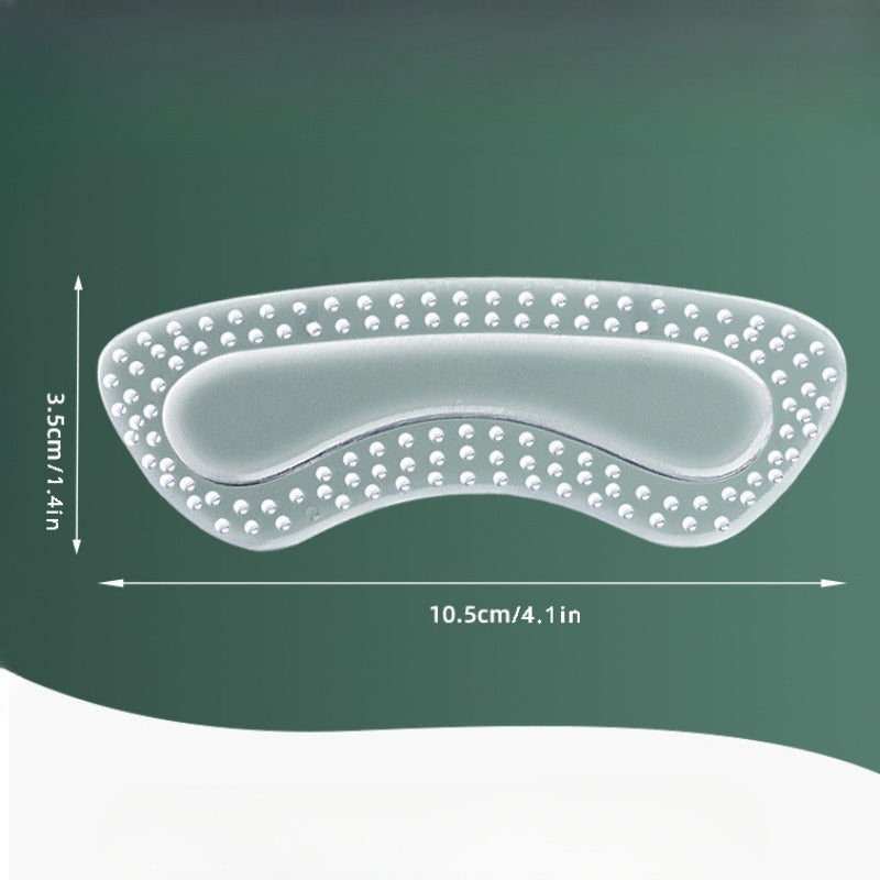 Soft Gel Heel Cushions for Men and Women Non-Slip Dotted Pattern Comfort Inserts