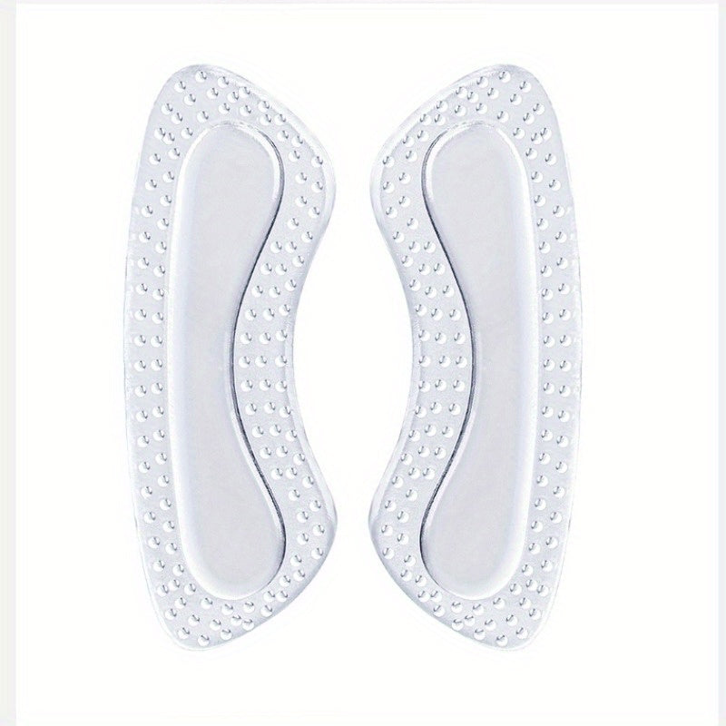 Soft Gel Heel Cushions for Men and Women Non-Slip Dotted Pattern Comfort Inserts