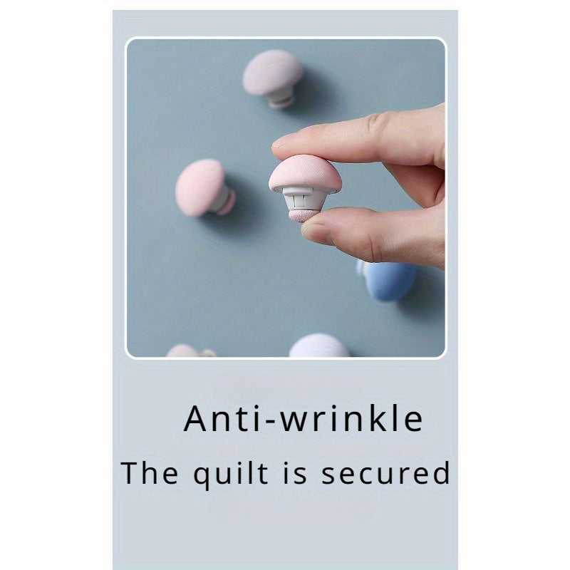 8 ta paxta to'shagi uchun yostiq yopishtiruvchi kliplar, antislip yostiq yopishtiruvchi, yostiqni xavfsiz qilish uchun to'shakka mos keladigan kliplar