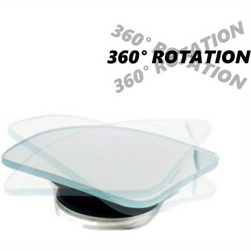 Universal Frameless Wide Angle Blind Spot Mirror for Cars - Adjustable Auxiliary Rearview