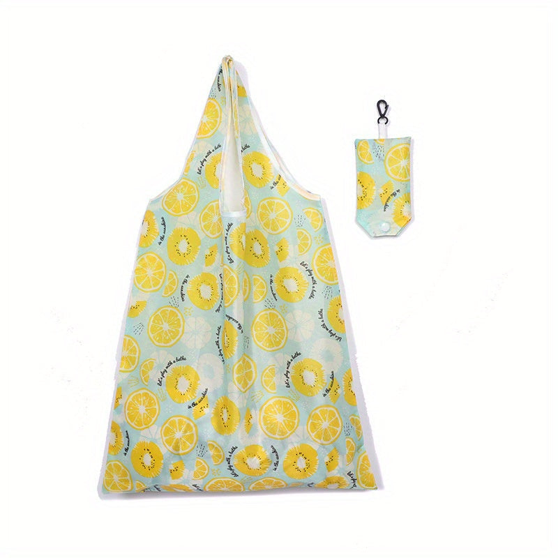 Durable Foldable Shopping Bag with Leak-Proof Design, Polyester, Reusable