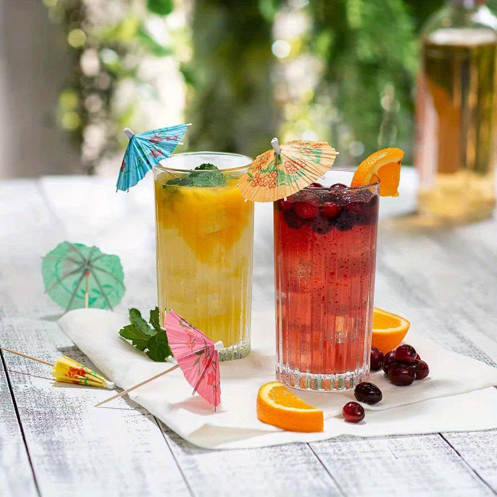 Vibrant Bamboo Cocktail Picks for Hawaiian Parties Weddings and Birthdays Set of 50