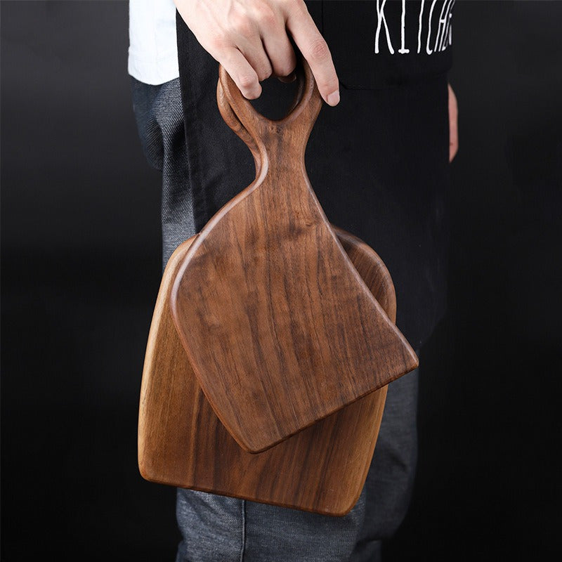 Pair of 2 Handmade Walnut Wood Cutting Boards for Couples Kitchen Tools