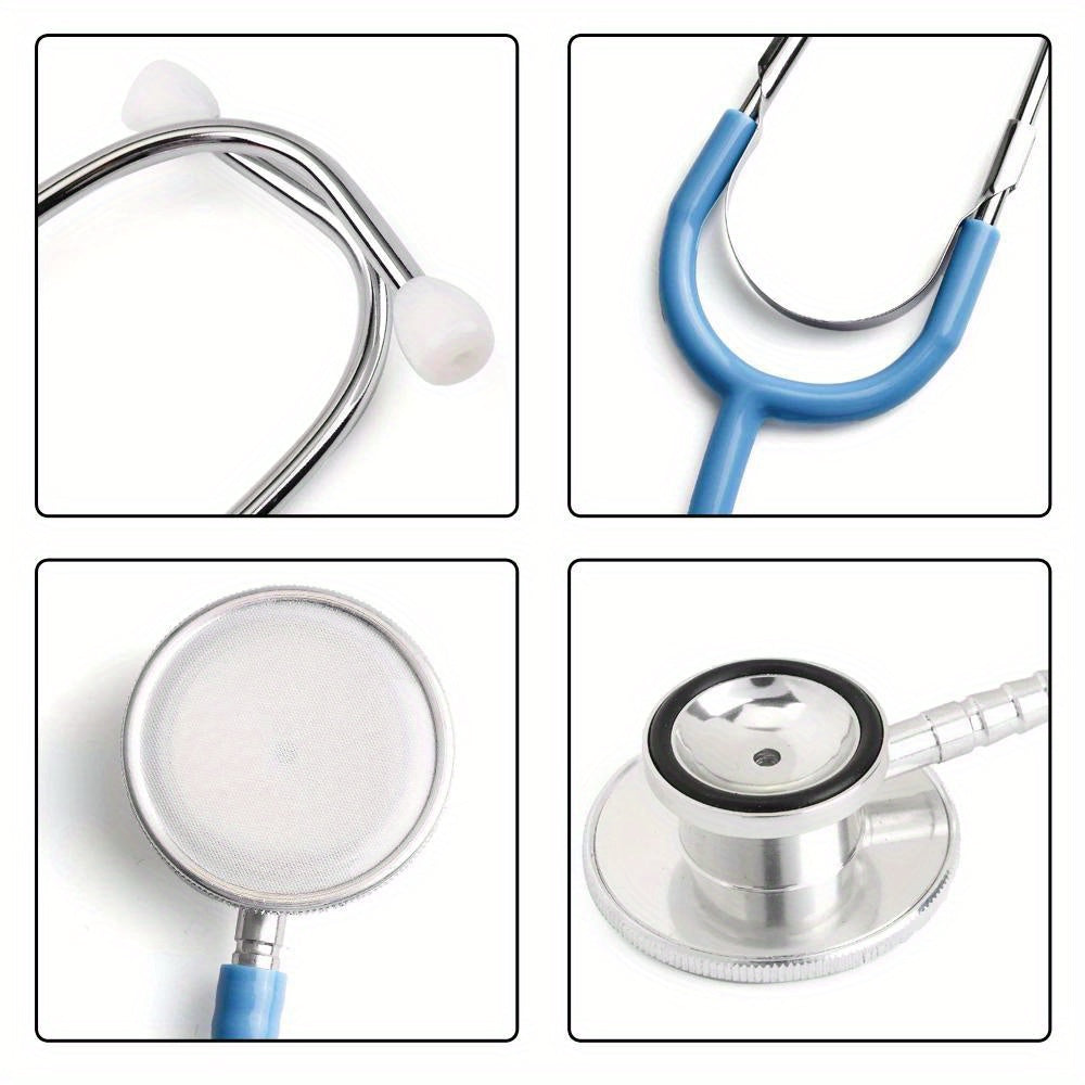 Portable Dual Head Stethoscope for Medical Professionals Aluminum Alloy Cardiology Equipment for Nurses and Learners