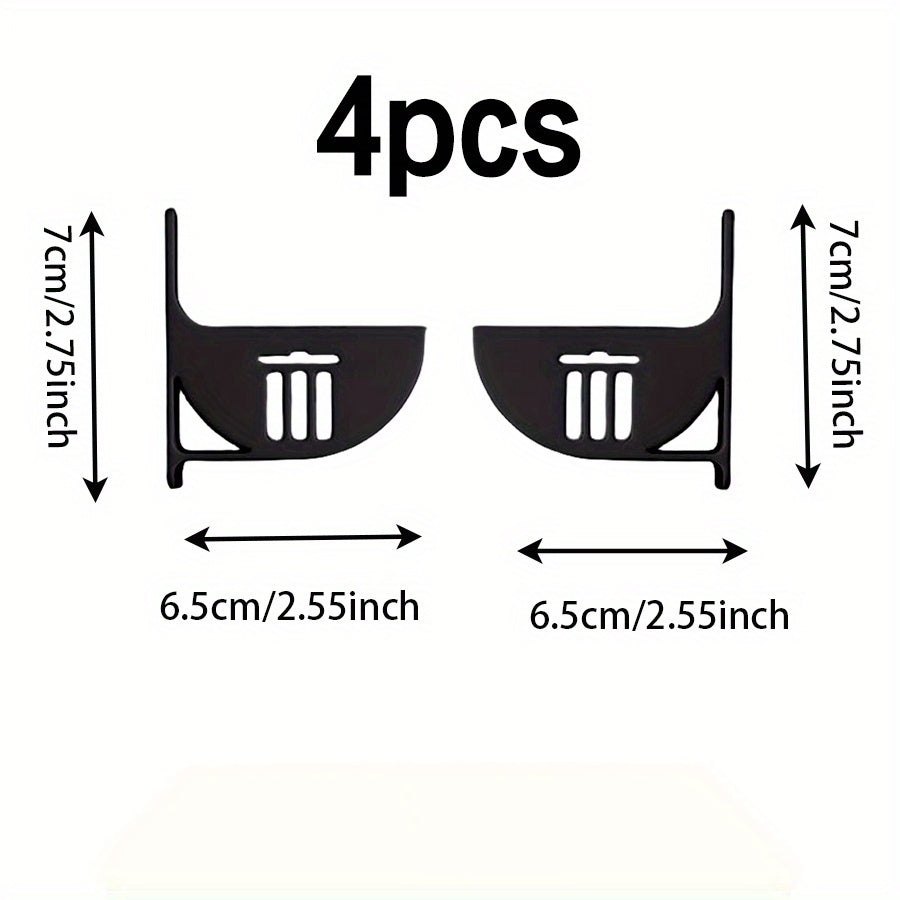 4 ta Yuqori Sifatli Oshxona Saqlash Tashkilotchilari - Qoplama, Axlat Sumkalari va Turli Buyumlar uchun Mustahkam Plastik Qutilar - Muzlatgichlar, Shkaf Raflari va Oshxona Stol ustlarini Tashkil Etish uchun Ideal