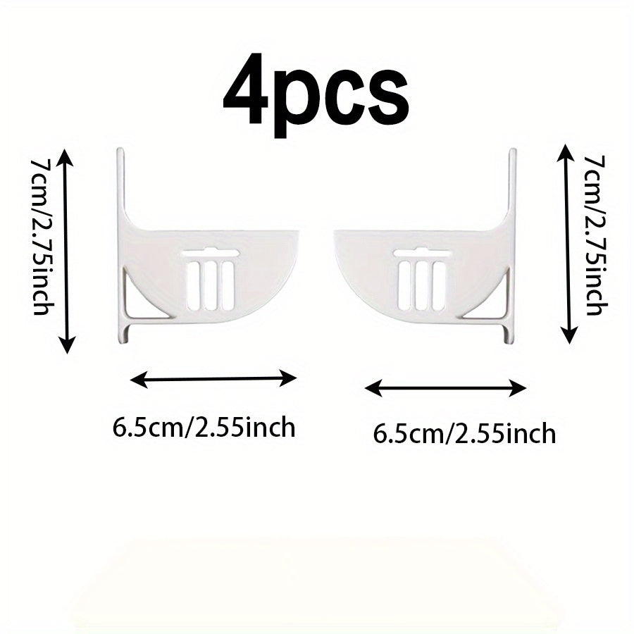 4 ta Yuqori Sifatli Oshxona Saqlash Tashkilotchilari - Qoplama, Axlat Sumkalari va Turli Buyumlar uchun Mustahkam Plastik Qutilar - Muzlatgichlar, Shkaf Raflari va Oshxona Stol ustlarini Tashkil Etish uchun Ideal