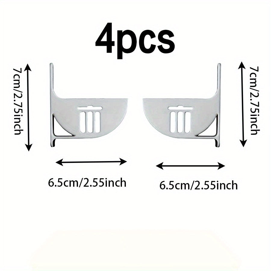 4 ta Yuqori Sifatli Oshxona Saqlash Tashkilotchilari - Qoplama, Axlat Sumkalari va Turli Buyumlar uchun Mustahkam Plastik Qutilar - Muzlatgichlar, Shkaf Raflari va Oshxona Stol ustlarini Tashkil Etish uchun Ideal