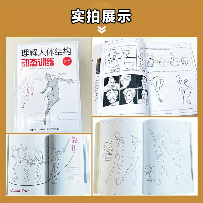 Libro de entrenamiento de anatomía humana para adolescentes en chino simplificado