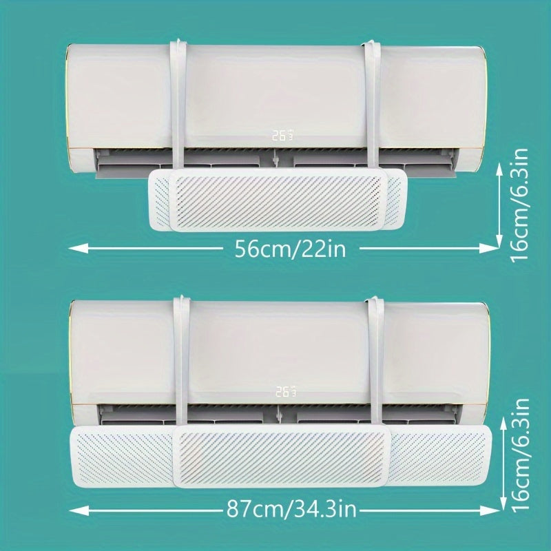 Portable Air Conditioner Deflector Wall-Mounted Adjustable Windshield for Cool Home
