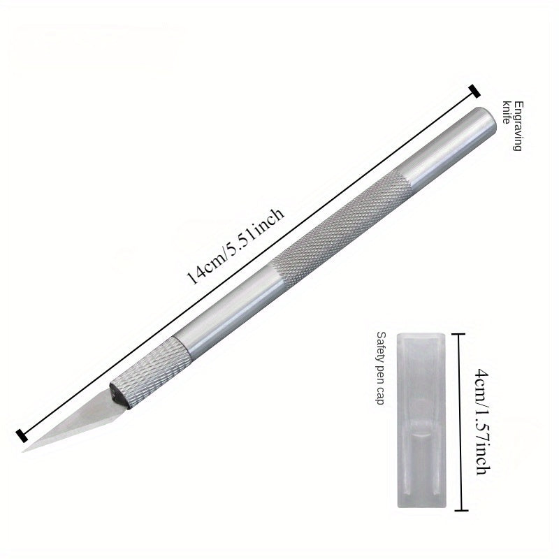 13pc Aluminum Engraving Knife Set with Titanium Steel Blades for Mobile Film Cutting