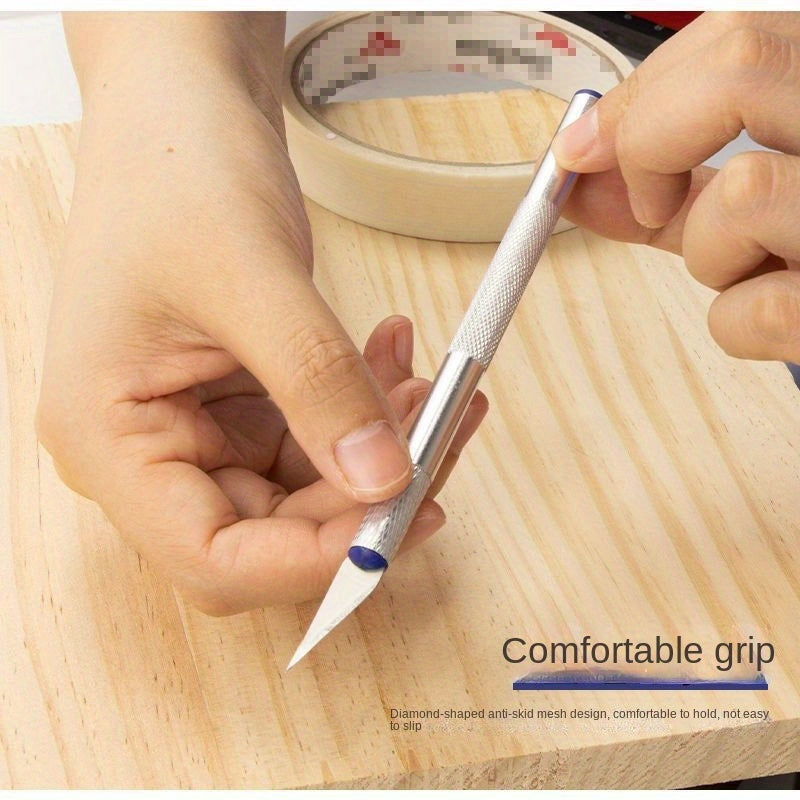 13pc Aluminum Engraving Knife Set with Titanium Steel Blades for Mobile Film Cutting