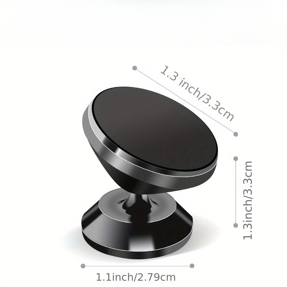 2-Pack Alloy Magnetic Car Phone Holder Universal Dashboard Strong Magnet 360° Rotation