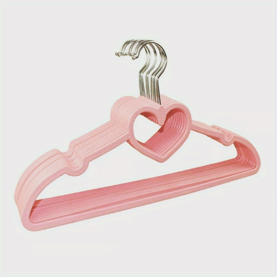 Pink 360° Rotation Multifunctional Coat Hanger with Hooks for Thick Coats Sweaters Skirts Pants