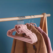 Pink 360° Rotation Multifunctional Coat Hanger with Hooks for Thick Coats Sweaters Skirts Pants
