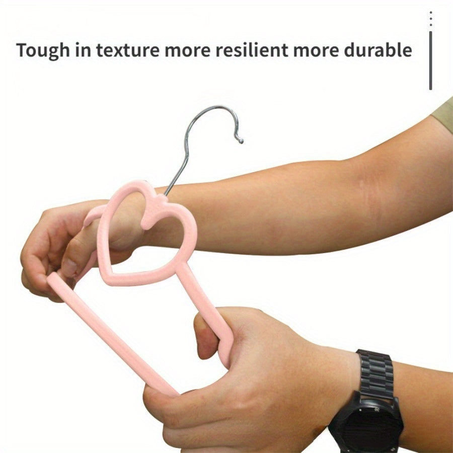 Pink 360° Rotation Multifunctional Coat Hanger with Hooks for Thick Coats Sweaters Skirts Pants