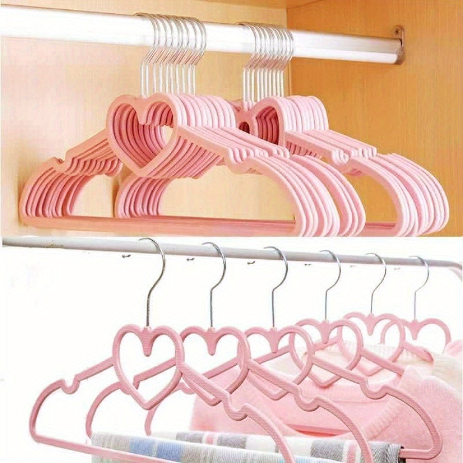 Pink 360° Rotation Multifunctional Coat Hanger with Hooks for Thick Coats Sweaters Skirts Pants