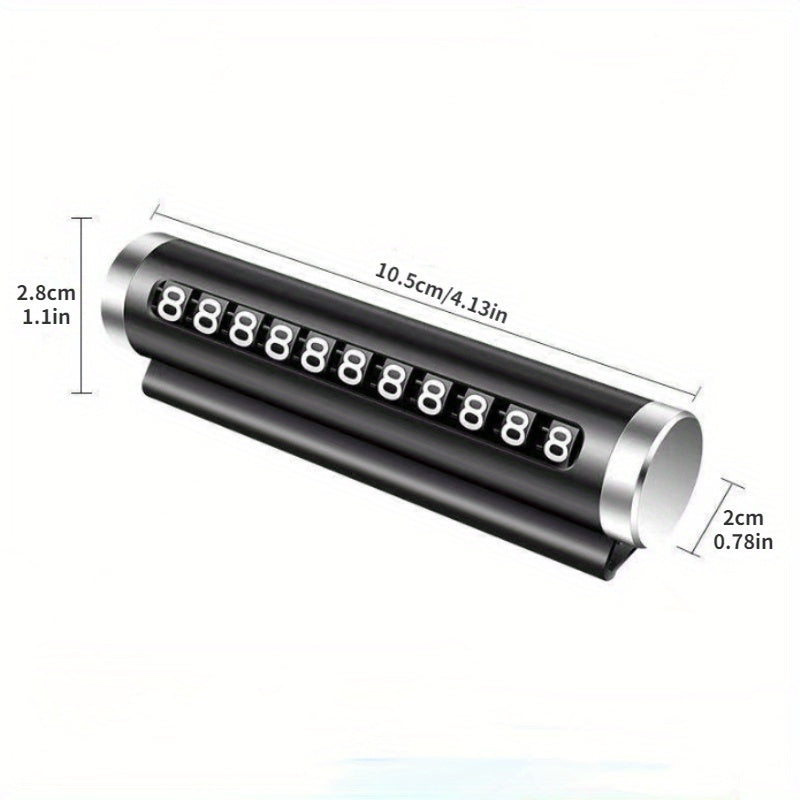 Universal metallik harakatlanadigan to'xtash plitasi transport vositalari uchun vaqtinchalik belgi