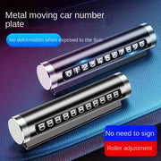 Universal metallik harakatlanadigan to'xtash plitasi transport vositalari uchun vaqtinchalik belgi