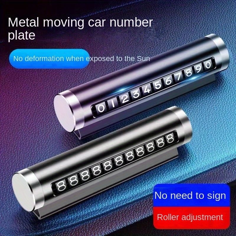 Universal metallik harakatlanadigan to'xtash plitasi transport vositalari uchun vaqtinchalik belgi