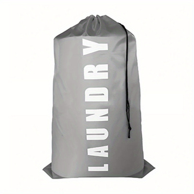 Nylon Laundry Bag with Drawstring Closure for Travel and Home Use
