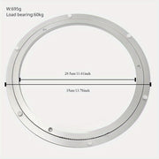 Aluminum Lazy Susan Spinner, Quiet Rotating Mechanism, Noise-Reducing Swivel for Table and Indoor Use