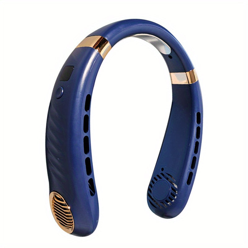 Portable Ice Neck Fan with Turbo Motor Bladeless Design USB Rechargeable