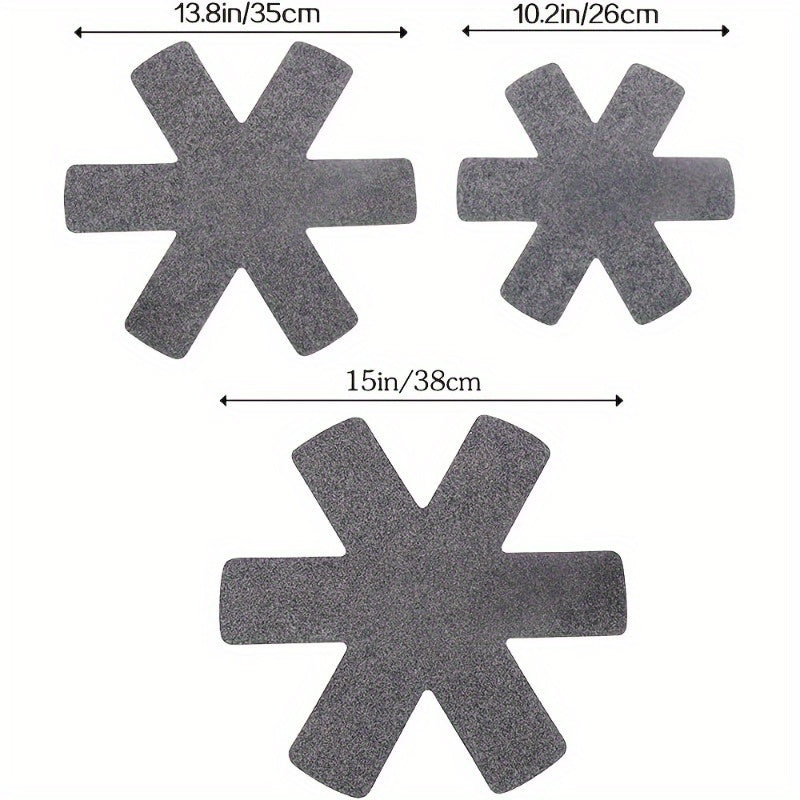 Защитите свою посуду с помощью 12 защитных накладок, устойчивых к царапинам - держите кастрюли и сковороды организованными и безшумными
